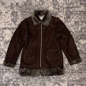 Vintage Cherokee Faux Fur Suede Jacket